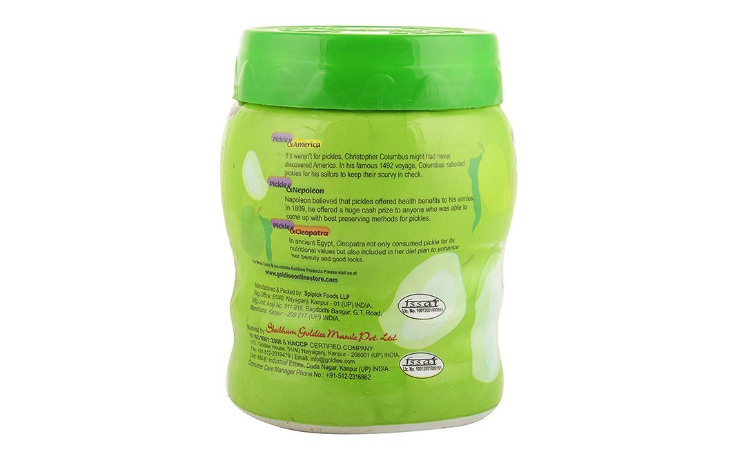 Goldiee Mango Pickle    Plastic Jar  1 kilogram